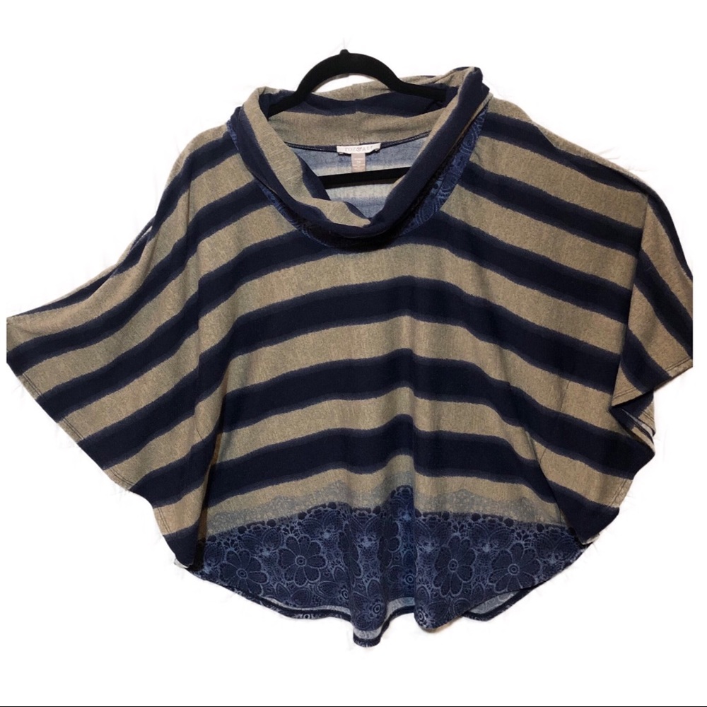 2x Roz & Ali Poncho Sweater